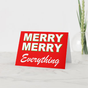Cartão De Festividades Merry Everything for the Holidays