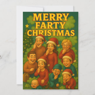 Cartão De Festividades Merry Farty Christmas Funny Family