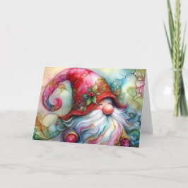 Cartão De Festividades Merry Gnome Christmas