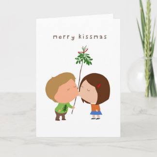 Cartão De Festividades Merry Kissmas