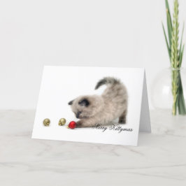 Cartão De Festividades Merry Kittymas card
