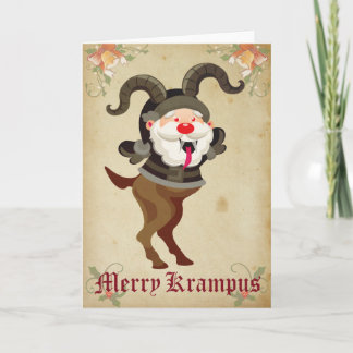Cartão De Festividades Merry Krampus Holiday Card
