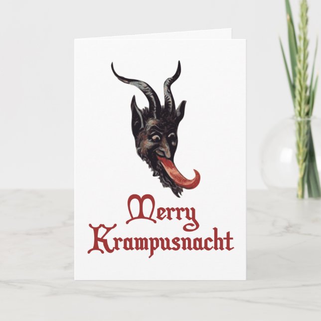 Cartão De Festividades Merry Krampusnacht (Frente)