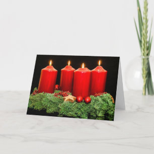 Cartão De Festividades Merry natal advento wreath