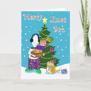 Cartão De Festividades Merry Xmas Brother