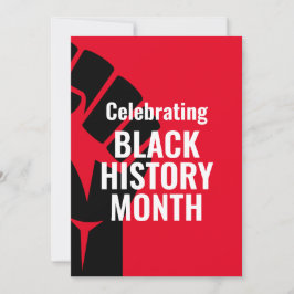 Cartão De Festividades MÊS DE HISTÓRIA NEGRA Moderna