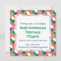MÊS DO PATRIMÔNIO IRLANDÊS-AMERICANO FELIZ