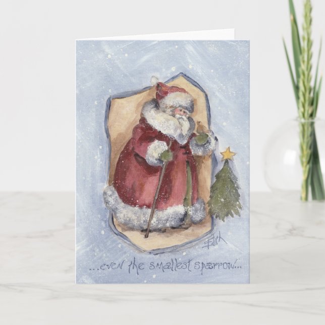 CARTÃO DE FESTIVIDADES MESMO O MAIS PEQUENO ESPARO (Frente)