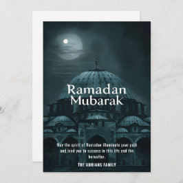 Cartão De Festividades Mesquita Ramadan Mubarak