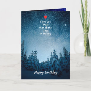Cartão De Festividades Meu Amor Aniversário Te amo mais do que todas as E