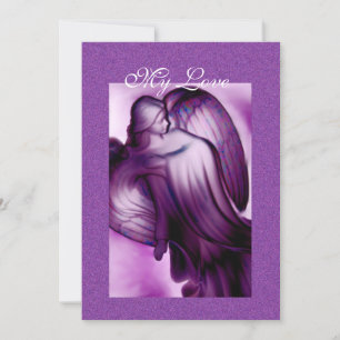 Cartão De Festividades Meu Amor - Anjo Roxo