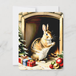 Cartão De Festividades meu doce coelho natal