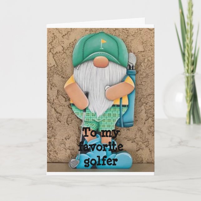 CARTÃO DE FESTIVIDADES MEU GOLFER FAVORITO CHRISTMAS PARA VOCÊ! (Frente)