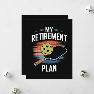 Cartão De Festividades Meu Jogador de Pickleball do Plano de Aposentadori