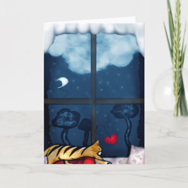 Cartão De Festividades Meu namorados aconchegante (Frente)