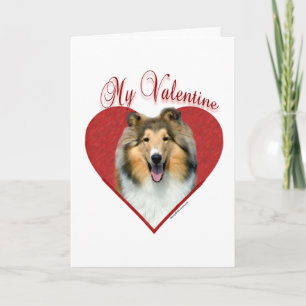 Cartão De Festividades Meu Namorados Collie Completo