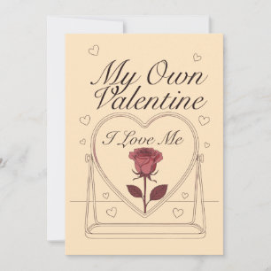 Cartão De Festividades Meu Próprio Design de Amor Próprio de Rosa no Espe