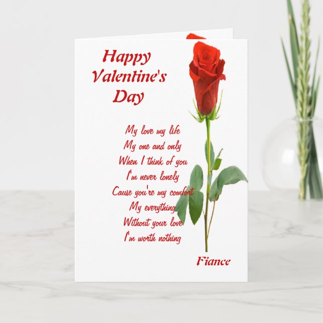 Cartão De Festividades meu único noivo (Frente)