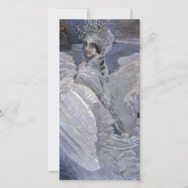 Cartão De Festividades Mikhail Vrubel - Princesa Swan (Frente)