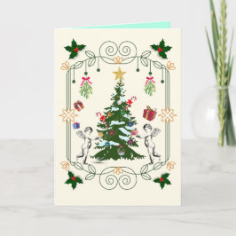 Cartão De Festividades Mikitiez gift noel holiday mistletoe angle