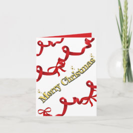 Cartão De Festividades Mikitiez gothmas ribbon redwhite candycane x'mas