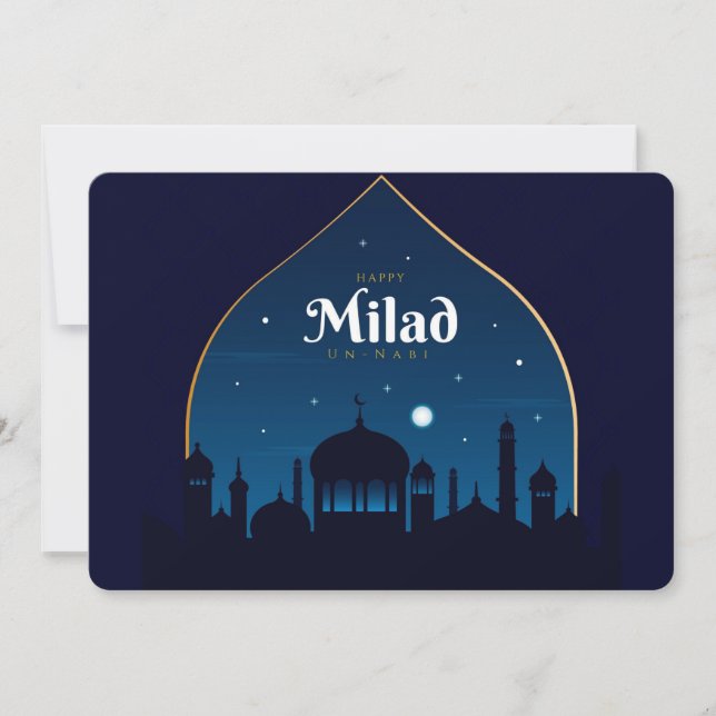 Cartão De Festividades Milad Un Nabi Mubarak (Frente)