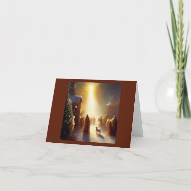 Cartão De Festividades Milagre de Natal 1 (Frente)