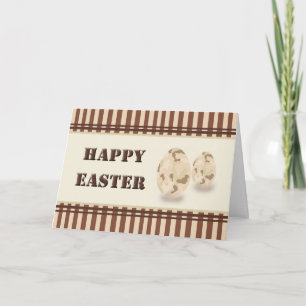 Cartão De Festividades Military Easter Card with Camo Eggs