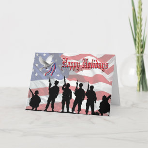 Cartão De Festividades Military Happy Holidays Card
