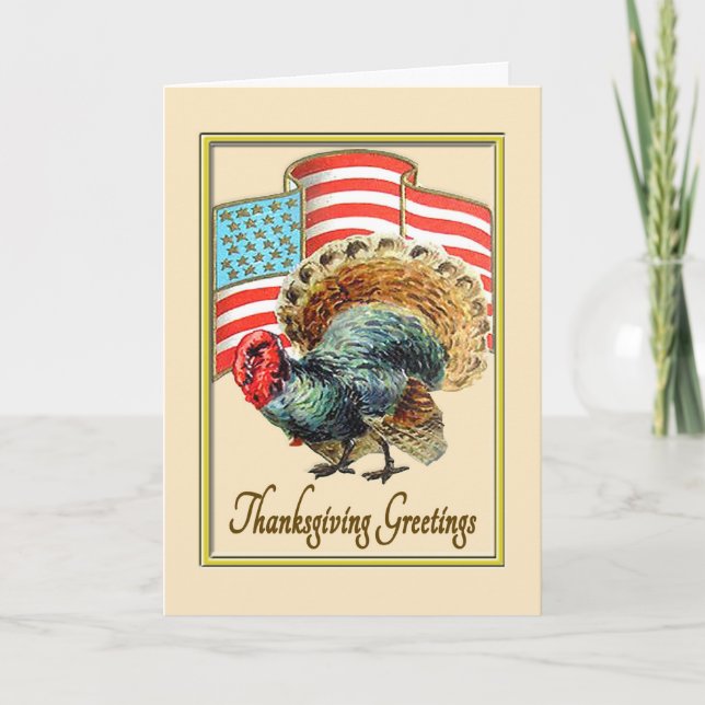 Cartão De Festividades Military Thanksgiving Card (Frente)