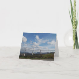 Cartão De Festividades Millau Viaduct, France