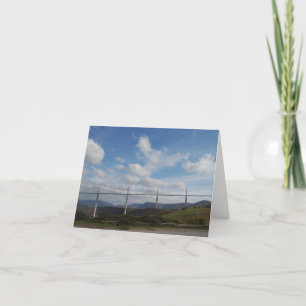 Cartão De Festividades Millau Viaduct, France