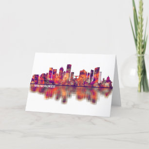Cartão De Festividades Milwaukee Wisconsin skyline