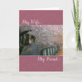Cartão De Festividades Minha Esposa Meu Amigo - Dia de os namorados