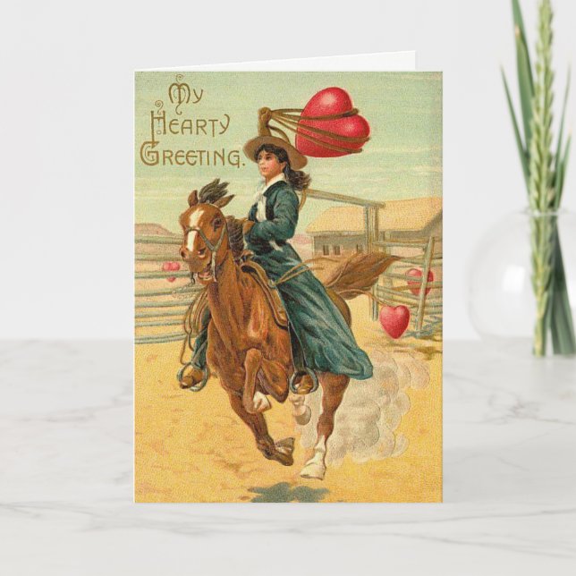 Cartão De Festividades Minha Saudação Cardíaca (Frente)