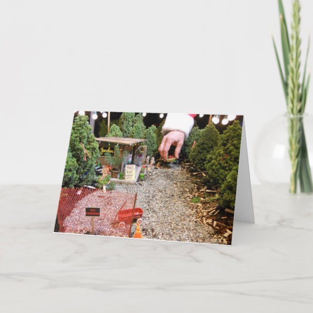 Cartão De Festividades Miniature Tree Lot, Blank (Frente)