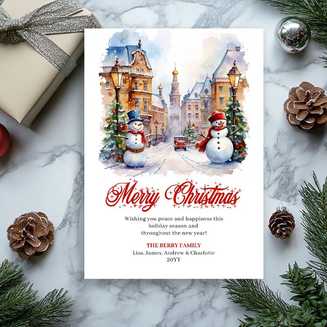 Cartão De Festividades Minimalist Christmas scene digital greeting card (Minimalist Christmas scene digital greeting card

)