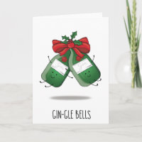 Minimalist Gin-gle Bells | Gin & Tonic Xmas Cards