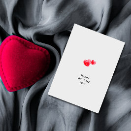 Cartão De Festividades Minimalist Heart You & Me Valentine's Day Special 