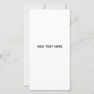 Cartão De Festividades Minimalista Branco Elegante para Qualquer Ocasião