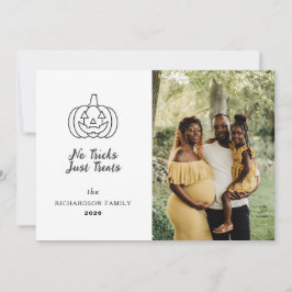 Cartão De Festividades Mínimalista Moderno Spooky Feliz Halloween 1 Foto