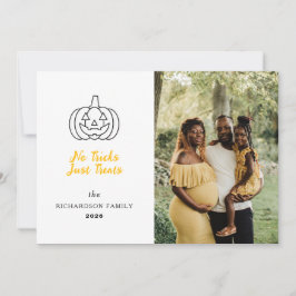 Cartão De Festividades Mínimalista Moderno Spooky Feliz Halloween 1 Foto