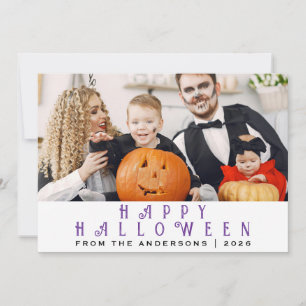 Cartão De Festividades Mínimalista Moderno Spooky Feliz Halloween 1 Foto