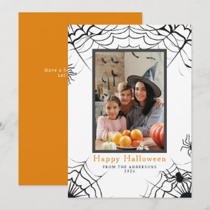 Cartão De Festividades Mínimalista Moderno Spooky Feliz Halloween 1 Foto