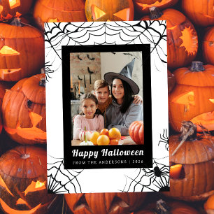 Cartão De Festividades Mínimalista Moderno Spooky Feliz Halloween 1 Foto