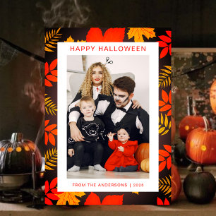 Cartão De Festividades Mínimalista Moderno Spooky Feliz Halloween 1 Foto