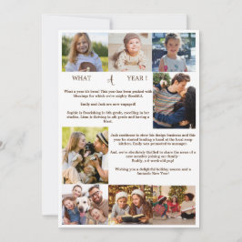 Cartão De Festividades Minimalista Que Natal De Colagem De Fotos De Um An