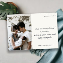 Mínimo 1 Foto: Preto e Espírito de Natal Branco