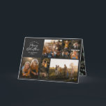 Cartão De Festividades Mínimo de preto moderno 11 família fotobotânica<br><div class="desc">Feliz Natal. Cartão de feriado de script de folhagem multicoloração fotográfica mínimo moderno. A mão pintada de eucalipto,  folhagem mínima e coroa rattan moderna dão a este cartão de feriado uma sensação luxuosa. Na classe verde,  preto,  verde,  castanho e cinza. Ano na revisão 11 design de fotos.</div>