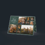 Cartão De Festividades Mínimo de verde moderno 11 família fotobotânica<br><div class="desc">Feliz Natal. Cartão de feriado de script de folhagem multicoloração fotográfica mínimo moderno. A mão pintada de eucalipto,  folhagem mínima e coroa rattan moderna dão a este cartão de feriado uma sensação luxuosa. Na classe verde,  preto,  verde,  castanho e cinza. Ano na revisão 11 design de fotos.</div>